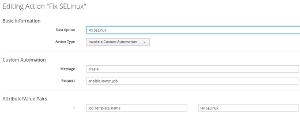 Create Fix SELinux Action