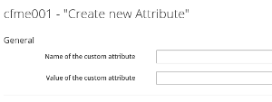 Create custom attribute