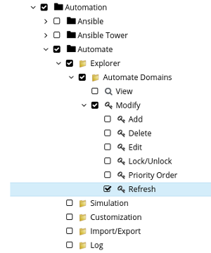 Only enable Automate Refresh privilege