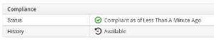 System is not compliant